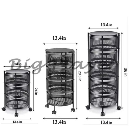 Kitchen Cast Iron Multi-Layer Storage Rack Kitchen Storage Vegetable Rack Storage Rack