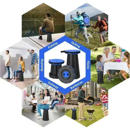 New Folding Stool Telescopic Stool Outdoor Chair Portable Small Bench Camping Stool Fishing Stool Mazar Home