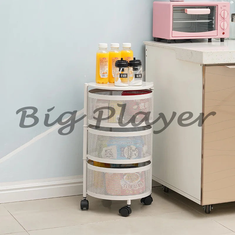 Kitchen Cast Iron Multi-Layer Storage Rack Kitchen Storage Vegetable Rack Storage Rack
